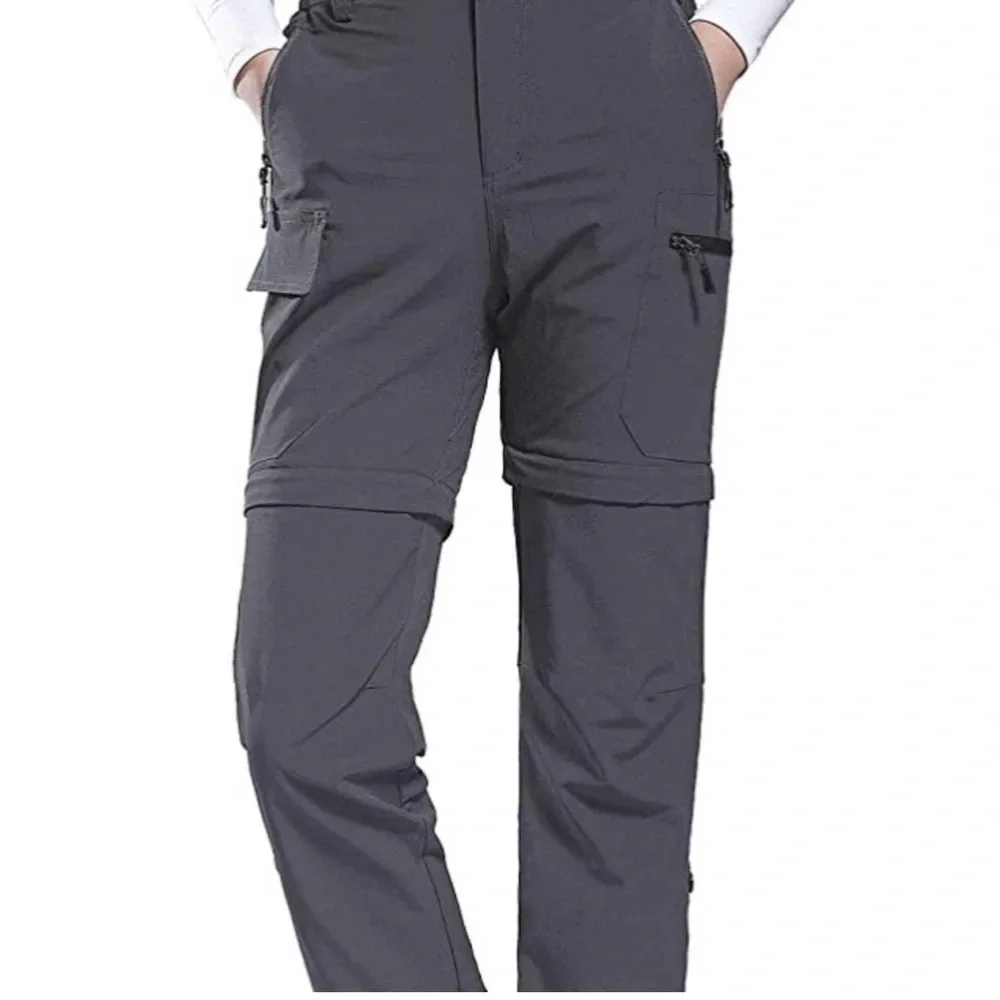 THE NORTH FACE Convertible Women’s Outdoor Active Athletic Gray Pants Size 4 - Picture 4 of 11
